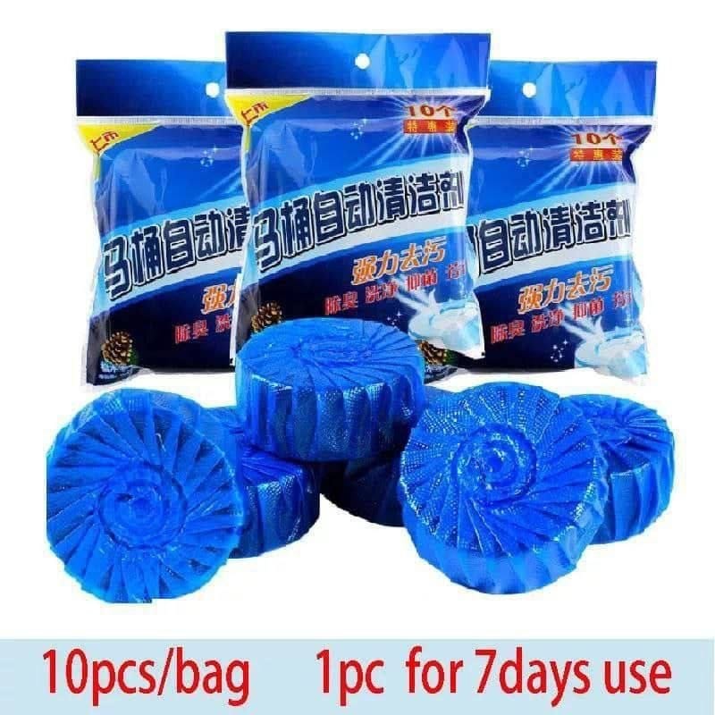 Blue toilet cleaner (a pack of 10 pcs)