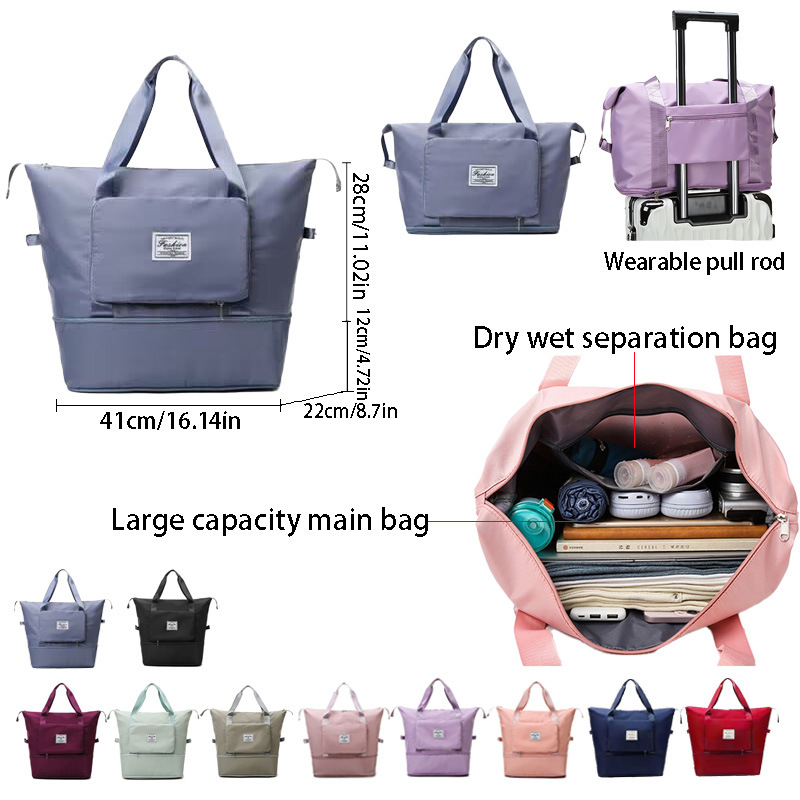 Foldable travel bag