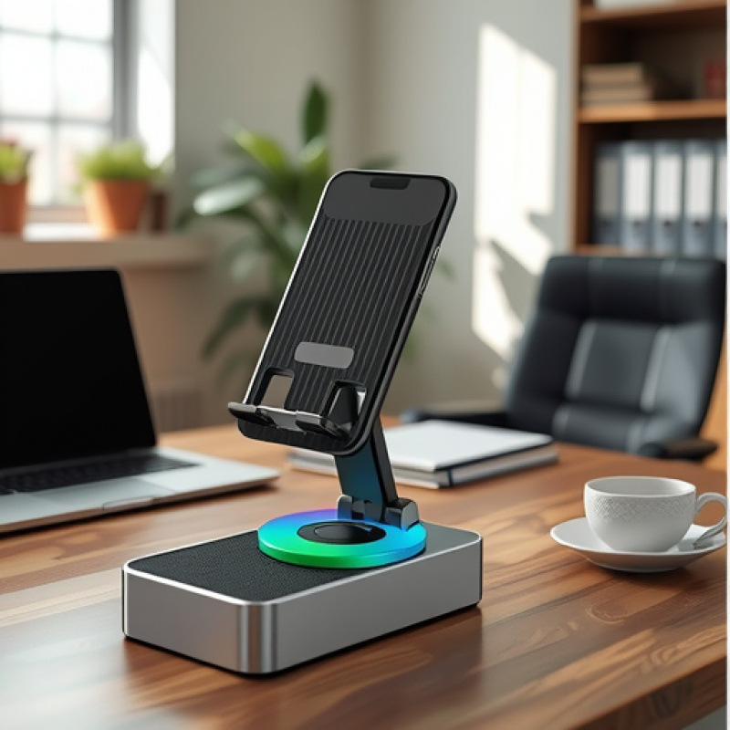 Rotating Phone holder and speaker
