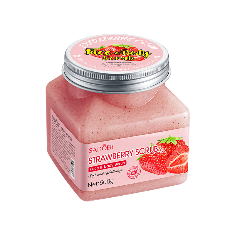 Strawberry body scrub